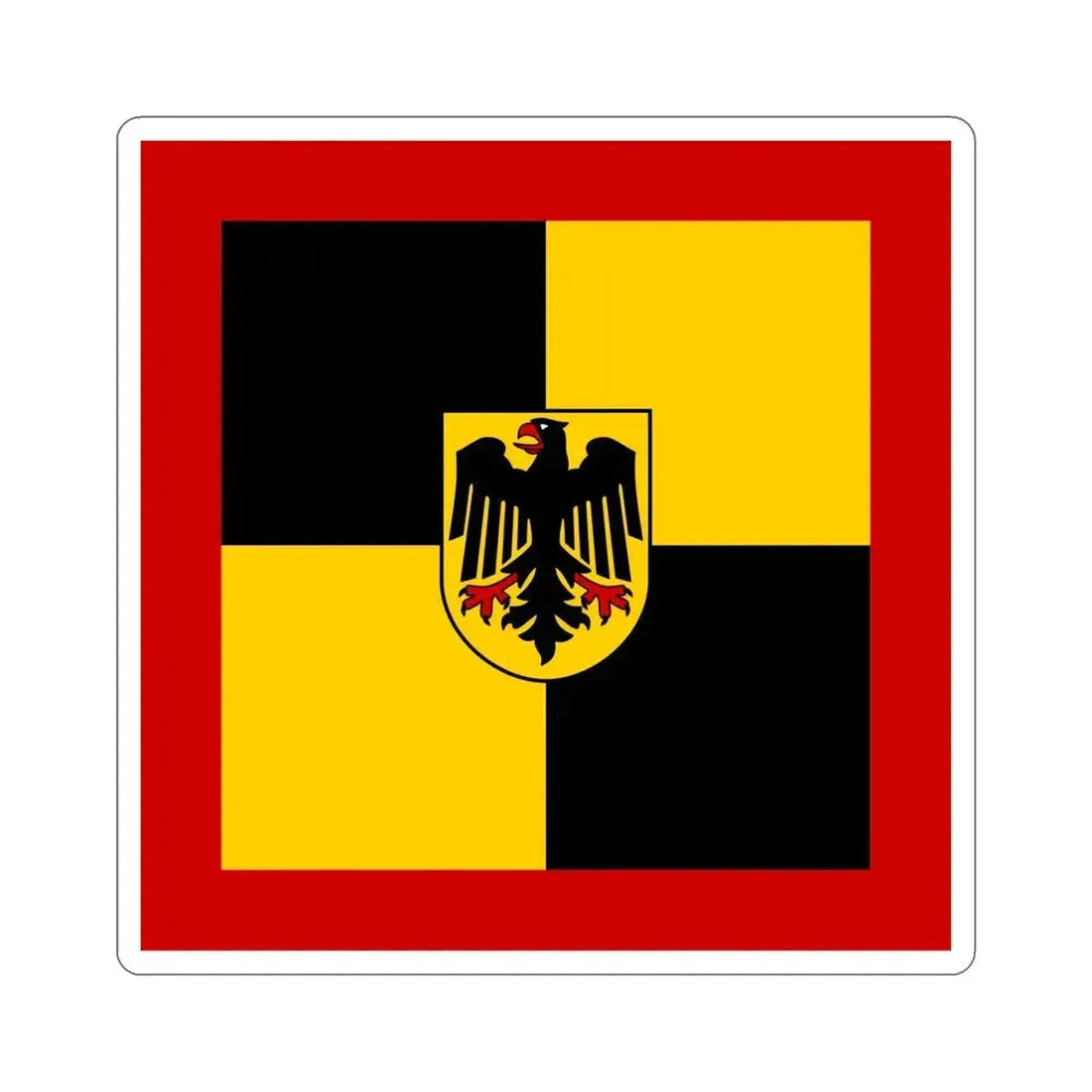 Flag of Standard of Inspector General of the Bundeswehr Germany STICKER Vinyl Die-Cut Decal 6 Inch - The Sticker Space