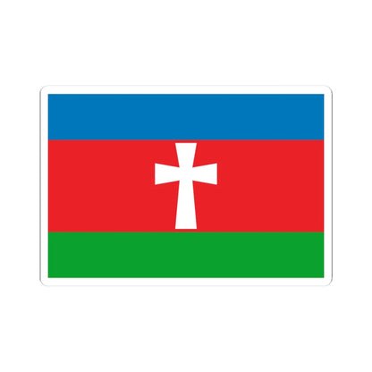 Flag of Stara Syniava raion (Ukraine) STICKER Vinyl Kiss-Cut Decal 3 Inch White - The Sticker Space