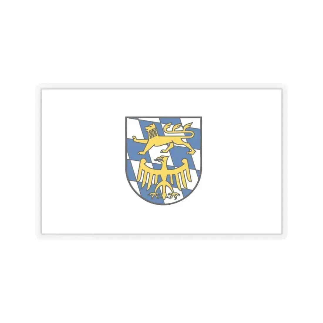 Flag of Starnberg Germany - STICKER Vinyl Kiss-Cut Decal 3 Inch Transparent - The Sticker Space