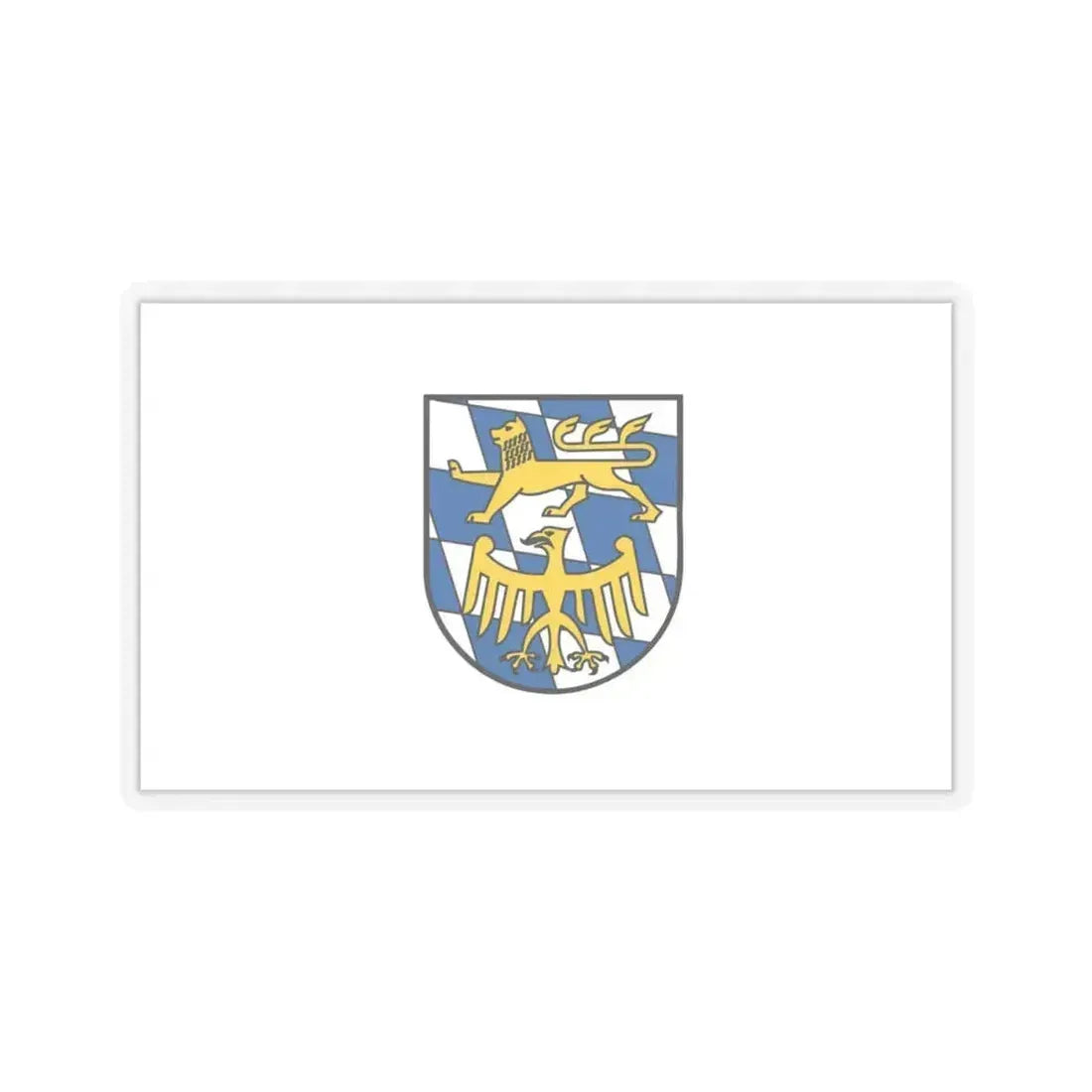 Flag of Starnberg Germany - STICKER Vinyl Kiss-Cut Decal 4 Inch Transparent - The Sticker Space