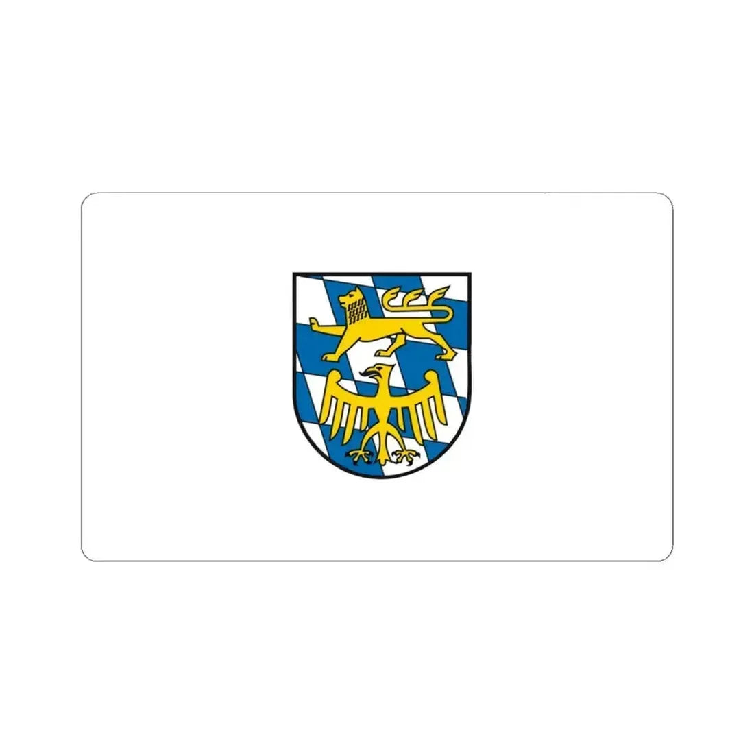 Flag of Starnberg Germany - STICKER Vinyl Kiss-Cut Decal 4 Inch White - The Sticker Space