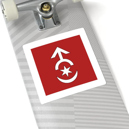 Flag of Starokostiantyniv (Ukraine) STICKER Vinyl Kiss-Cut Decal - The Sticker Space