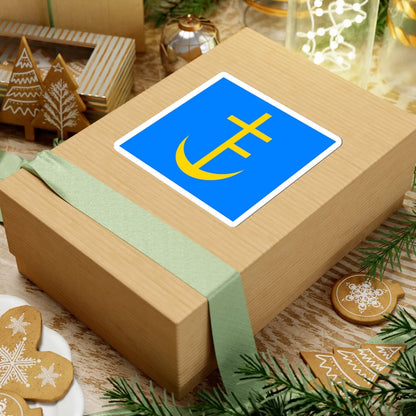 Flag of Staryi Sambir (Ukraine) STICKER Vinyl Kiss-Cut Decal - The Sticker Space