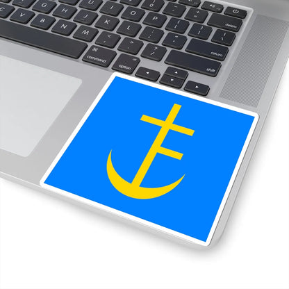 Flag of Staryi Sambir (Ukraine) STICKER Vinyl Kiss-Cut Decal - The Sticker Space