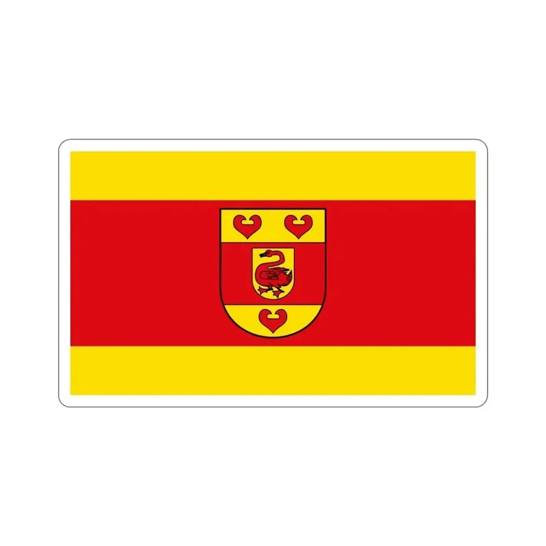 Flag of Steinfurt Germany STICKER Vinyl Die-Cut Decal 3 Inch - The Sticker Space