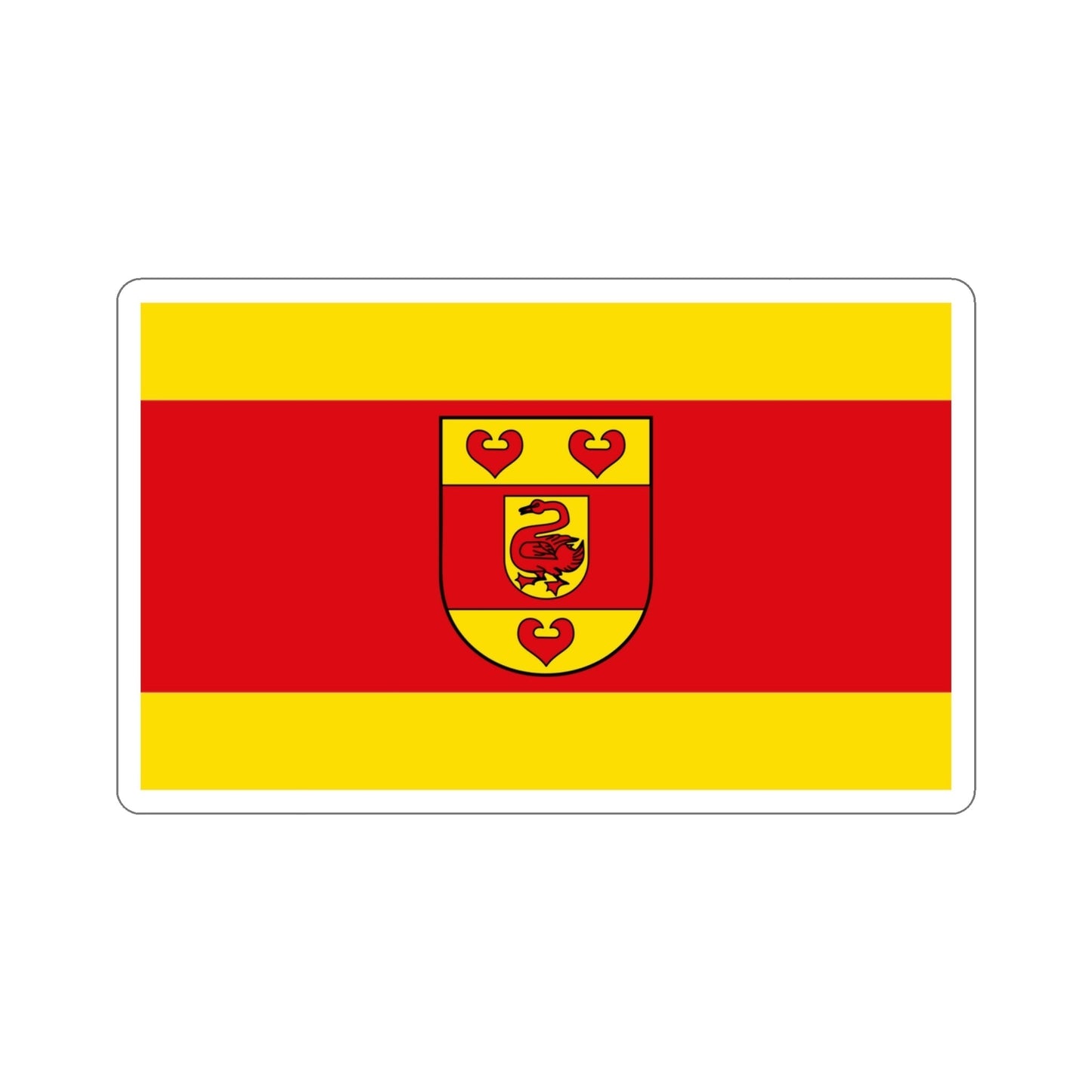 Flag of Steinfurt Germany STICKER Vinyl Die-Cut Decal-4 Inch-The Sticker Space