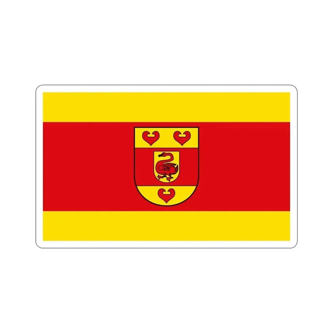 Flag of Steinfurt Germany STICKER Vinyl Die-Cut Decal 4 Inch - The Sticker Space
