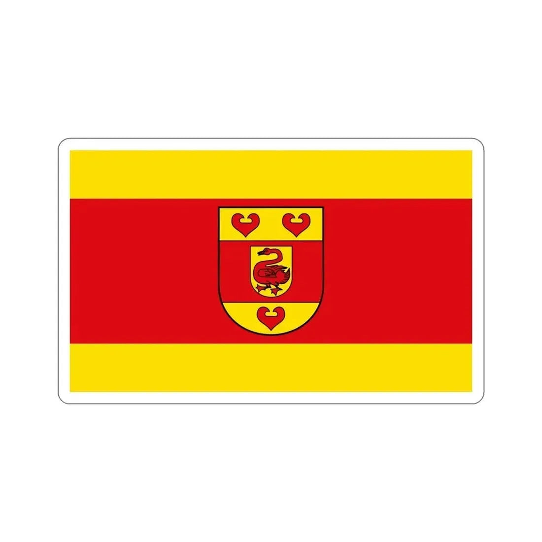 Flag of Steinfurt Germany STICKER Vinyl Die-Cut Decal 5 Inch - The Sticker Space