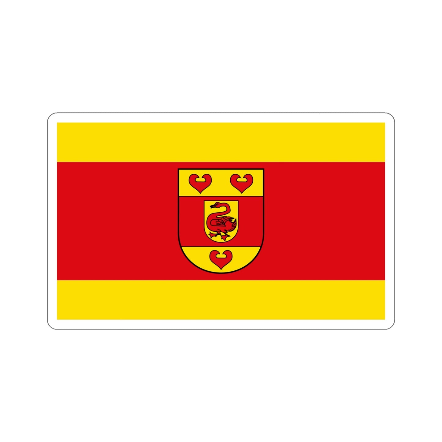 Flag of Steinfurt Germany STICKER Vinyl Die-Cut Decal-6 Inch-The Sticker Space