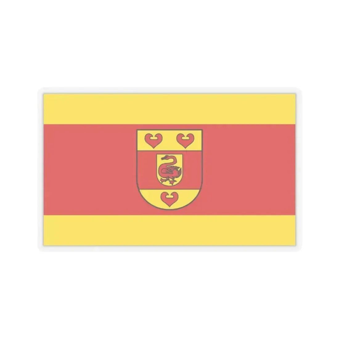 Flag of Steinfurt Germany - STICKER Vinyl Kiss-Cut Decal 2 Inch Transparent - The Sticker Space