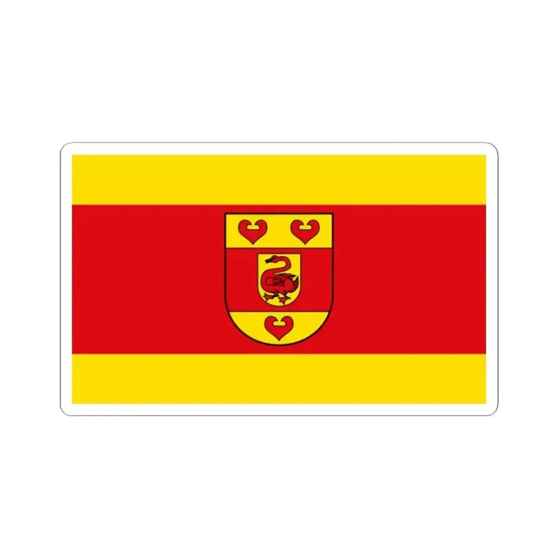 Flag of Steinfurt Germany - STICKER Vinyl Kiss-Cut Decal 2 Inch White - The Sticker Space