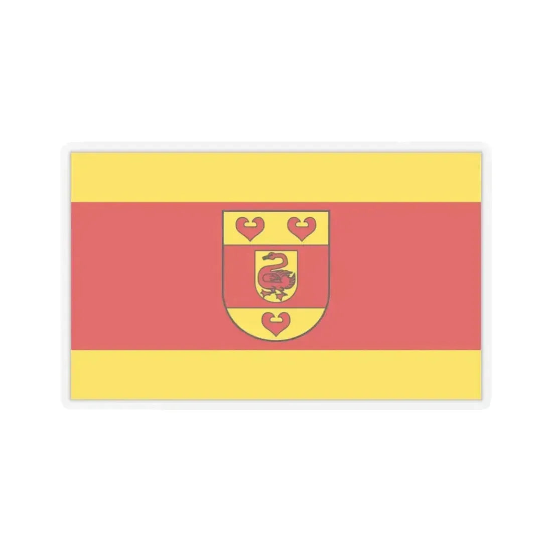 Flag of Steinfurt Germany - STICKER Vinyl Kiss-Cut Decal 3 Inch Transparent - The Sticker Space