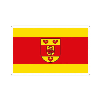 Flag of Steinfurt Germany - STICKER Vinyl Kiss-Cut Decal 4 Inch White - The Sticker Space