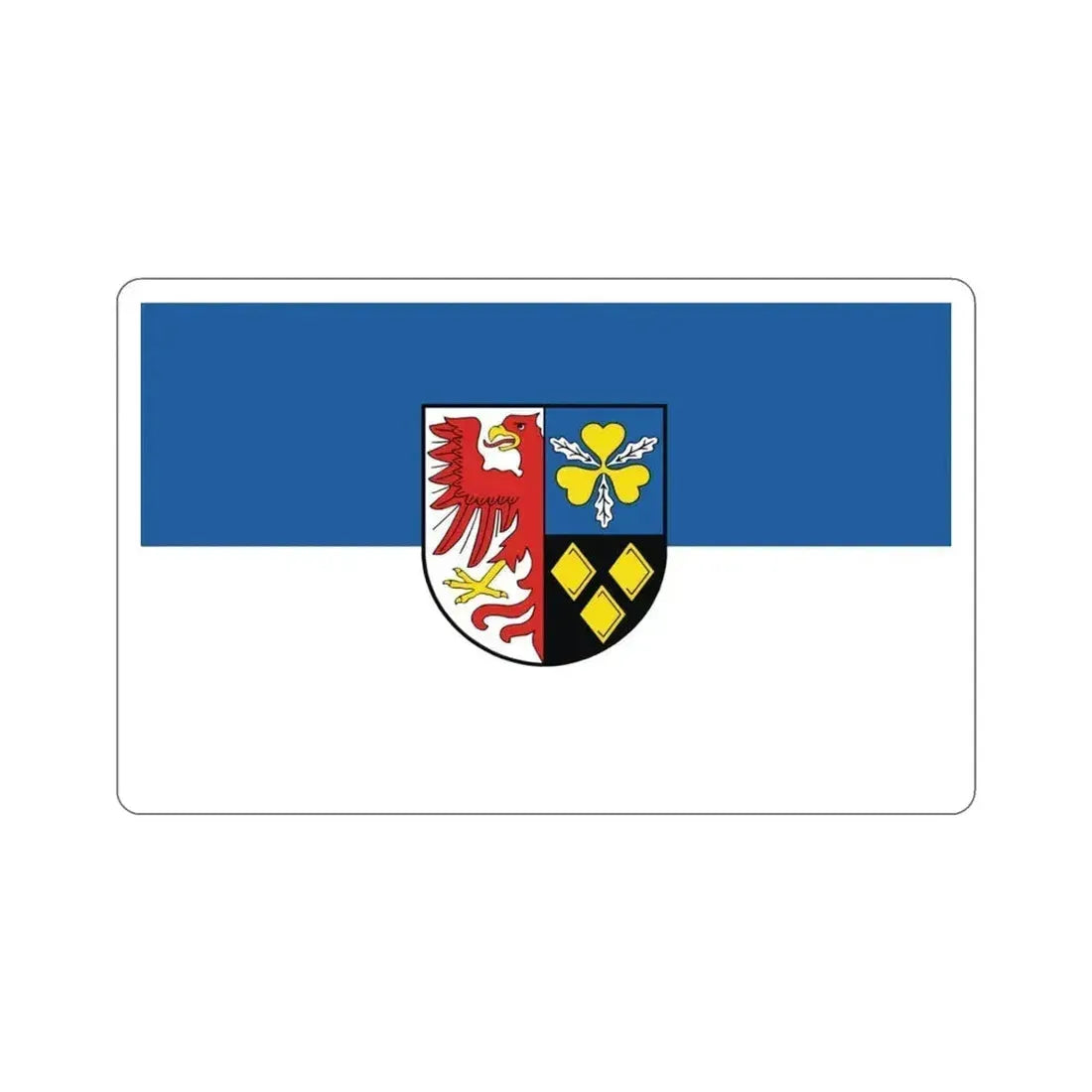 Flag of Stendal Germany STICKER Vinyl Die-Cut Decal 3 Inch - The Sticker Space