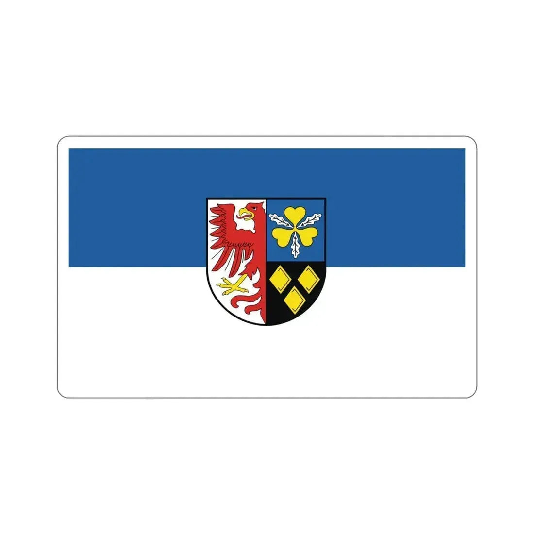 Flag of Stendal Germany STICKER Vinyl Die-Cut Decal 4 Inch - The Sticker Space