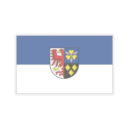 Flag of Stendal Germany - STICKER Vinyl Kiss-Cut Decal 2 Inch Transparent - The Sticker Space