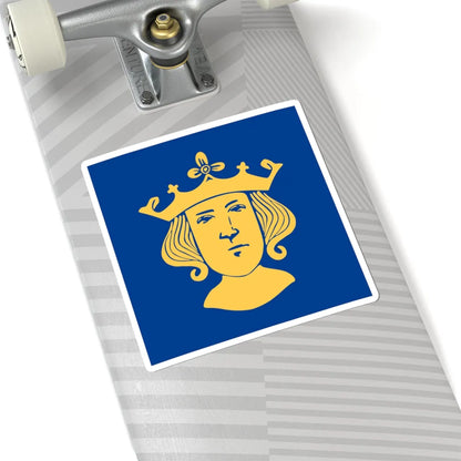 Flag of Stockholm alternative (Sweden) STICKER Vinyl Kiss-Cut Decal - The Sticker Space