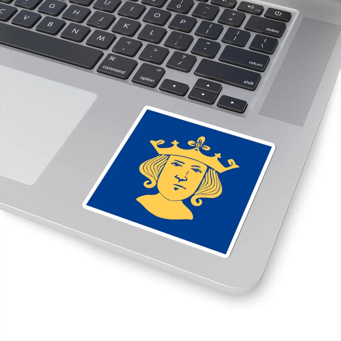 Flag of Stockholm alternative (Sweden) STICKER Vinyl Kiss-Cut Decal - The Sticker Space