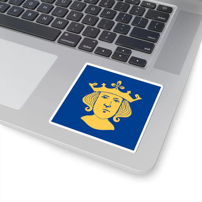Flag of Stockholm alternative (Sweden) STICKER Vinyl Kiss-Cut Decal - The Sticker Space