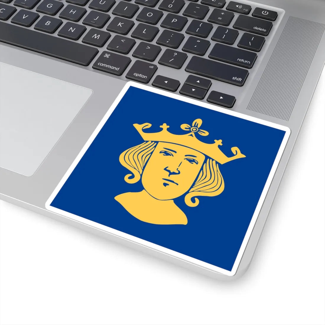 Flag of Stockholm alternative (Sweden) STICKER Vinyl Kiss-Cut Decal - The Sticker Space