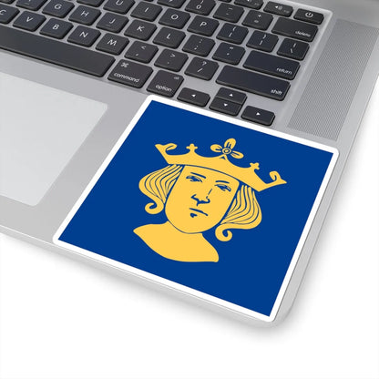 Flag of Stockholm alternative (Sweden) STICKER Vinyl Kiss-Cut Decal - The Sticker Space