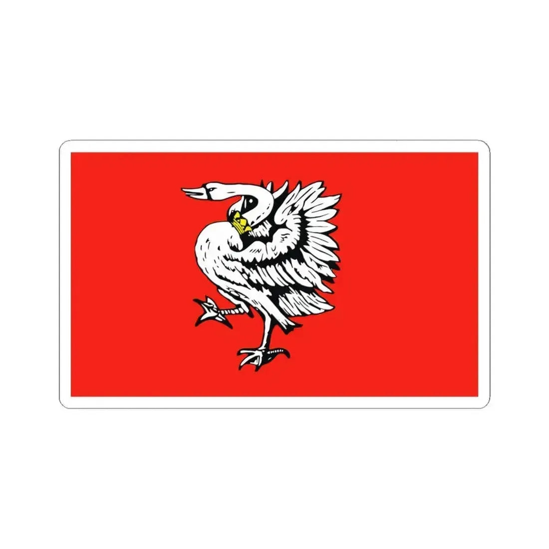 Flag of Stormarn Germany - STICKER Vinyl Kiss-Cut Decal 6 Inch White - The Sticker Space