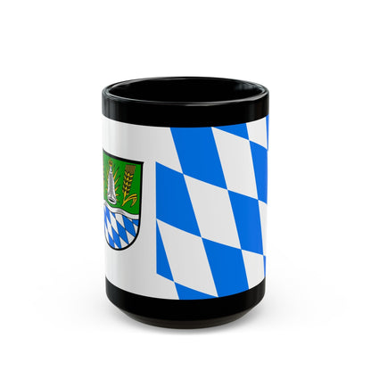 Flag of Straubing Bogen Germany - Black Coffee Mug-15oz-The Sticker Space