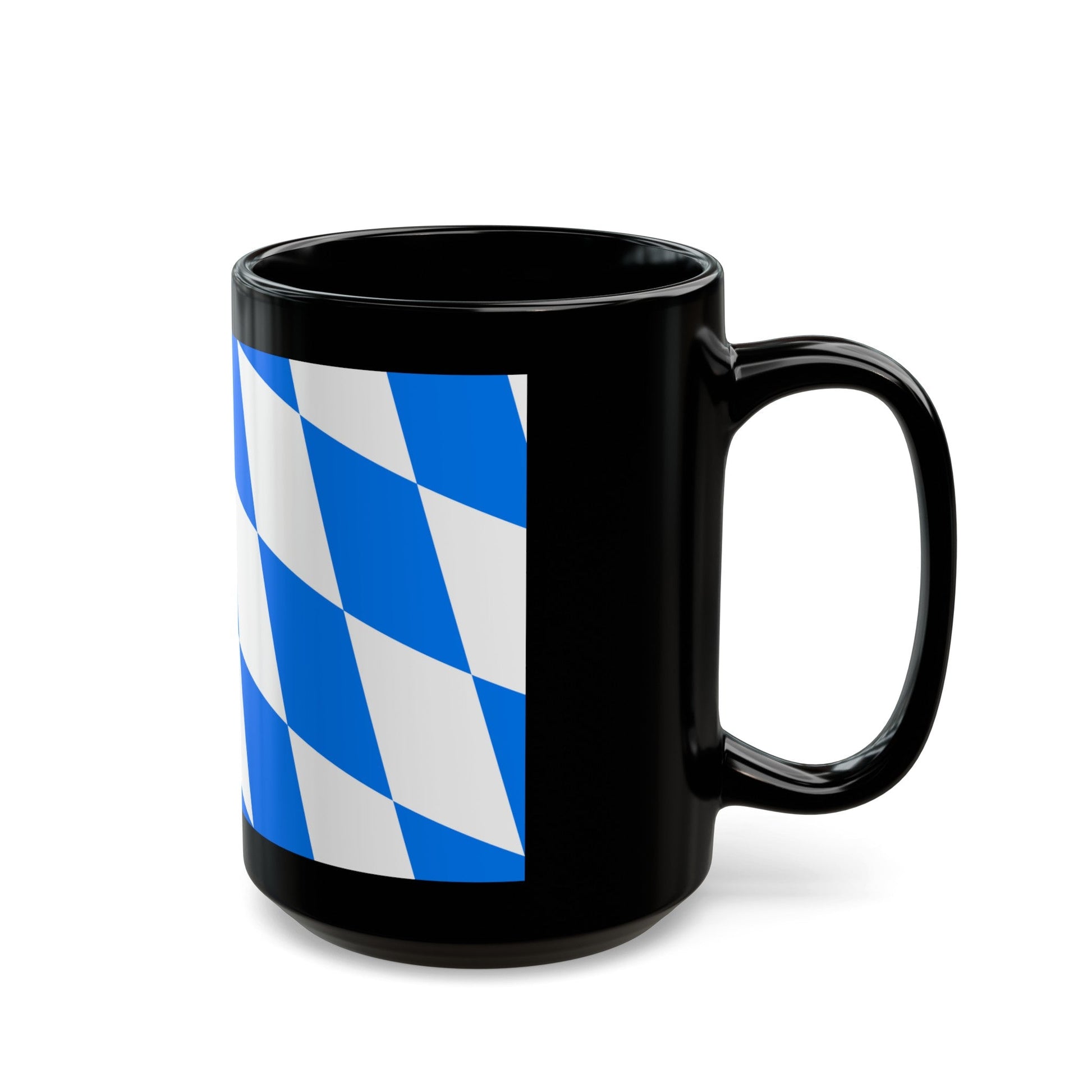 Flag of Straubing Bogen Germany - Black Coffee Mug-The Sticker Space