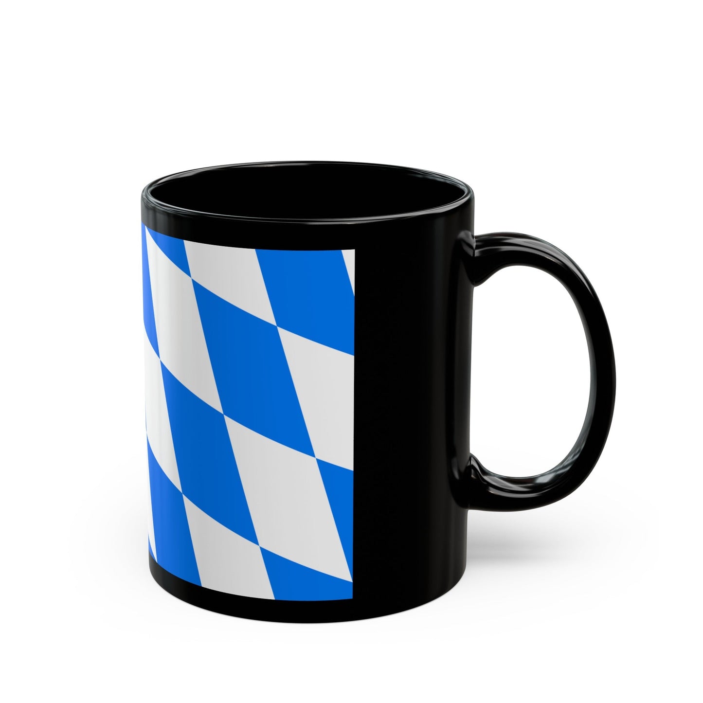 Flag of Straubing Bogen Germany - Black Coffee Mug-The Sticker Space