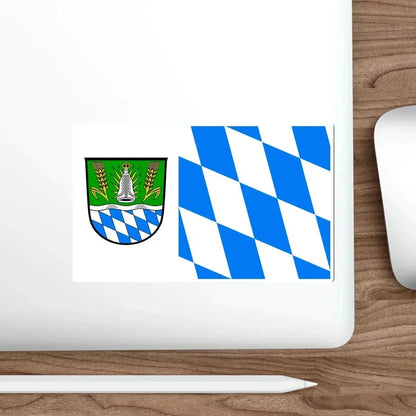 Flag of Straubing Bogen Germany STICKER Vinyl Die-Cut Decal - The Sticker Space