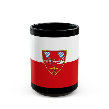 Flag of Straubing Germany - Black Coffee Mug-15oz-The Sticker Space