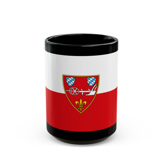 Flag of Straubing Germany - Black Coffee Mug-15oz-The Sticker Space