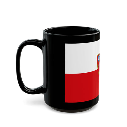 Flag of Straubing Germany - Black Coffee Mug-The Sticker Space