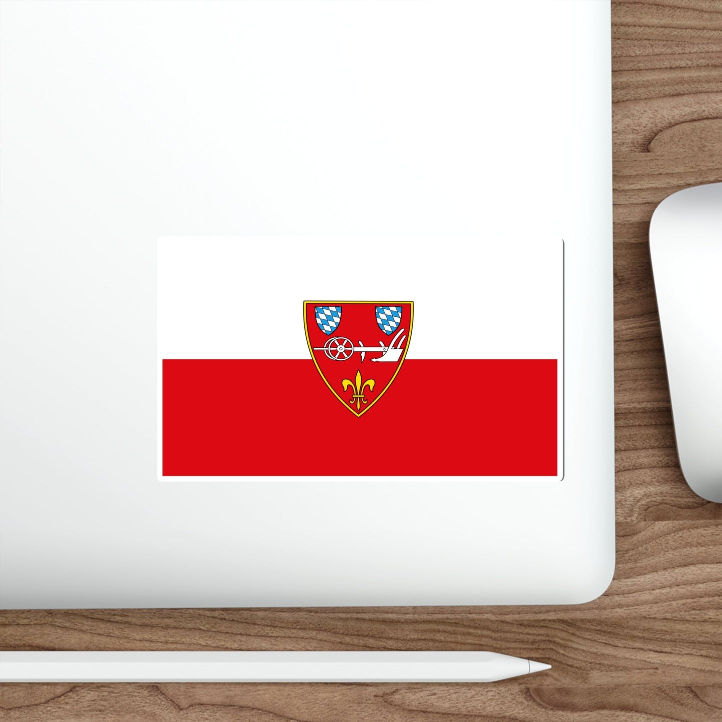 Flag of Straubing Germany STICKER Vinyl Die-Cut Decal-The Sticker Space