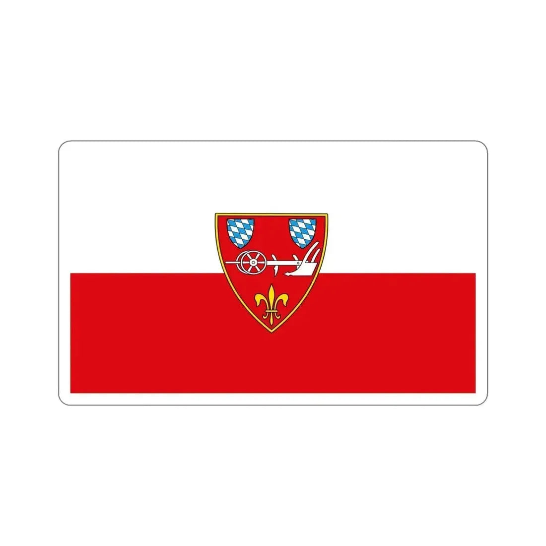 Flag of Straubing Germany STICKER Vinyl Die-Cut Decal - The Sticker Space