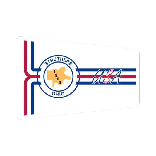 Flag of Struthers Ohio 1994-2019 (United States) STICKER Vinyl Kiss-Cut Decal 2 Inch White - The Sticker Space