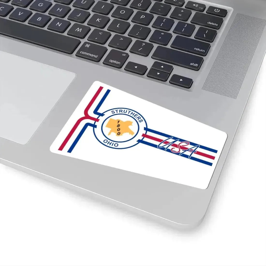 Flag of Struthers Ohio 1994-2019 (United States) STICKER Vinyl Kiss-Cut Decal - The Sticker Space