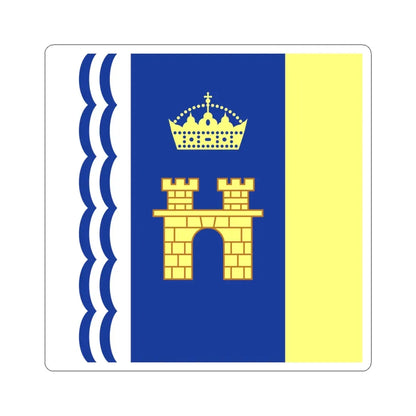 Flag of Stryi (Ukraine) STICKER Vinyl Kiss-Cut Decal 6 Inch White - The Sticker Space