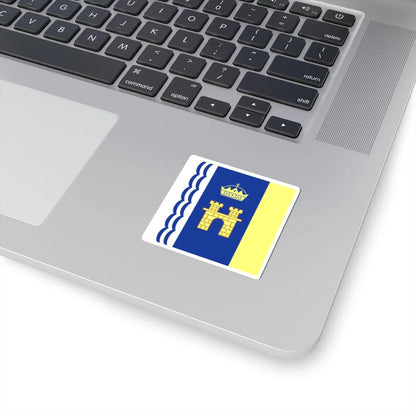 Flag of Stryi (Ukraine) STICKER Vinyl Kiss-Cut Decal - The Sticker Space