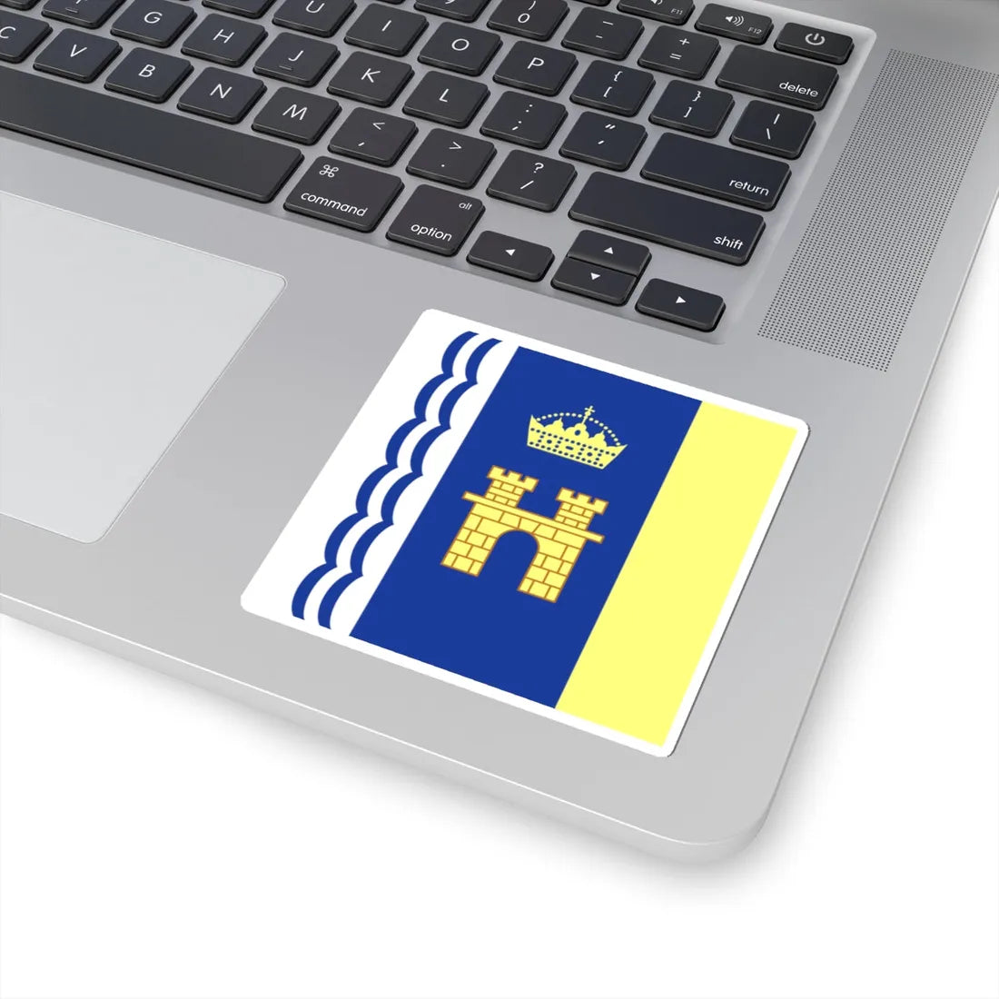 Flag of Stryi (Ukraine) STICKER Vinyl Kiss-Cut Decal - The Sticker Space