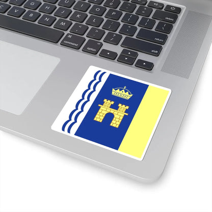 Flag of Stryi (Ukraine) STICKER Vinyl Kiss-Cut Decal - The Sticker Space