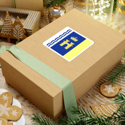 Flag of Stryi (Ukraine) STICKER Vinyl Kiss-Cut Decal - The Sticker Space