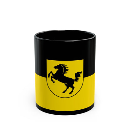 Flag of Stuttgart Germany - Black Coffee Mug-11oz-The Sticker Space