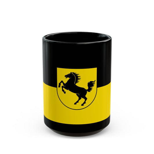 Flag of Stuttgart Germany - Black Coffee Mug-15oz-The Sticker Space