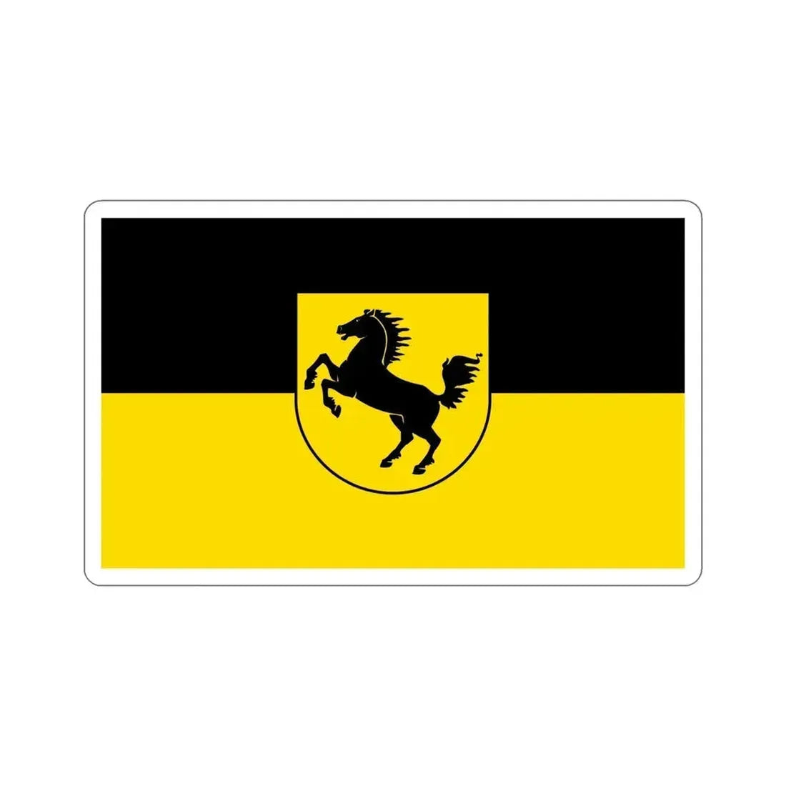 Flag of Stuttgart Germany STICKER Vinyl Die-Cut Decal 6 Inch - The Sticker Space