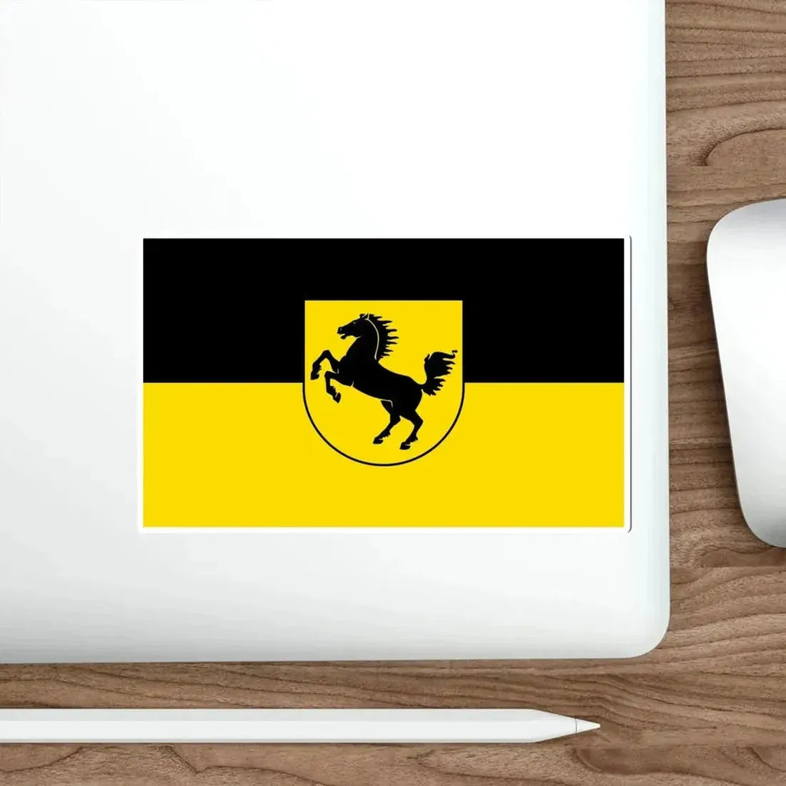 Flag of Stuttgart Germany STICKER Vinyl Die-Cut Decal - The Sticker Space
