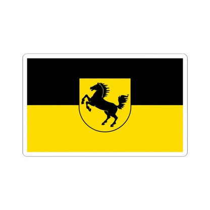 Flag of Stuttgart Germany - STICKER Vinyl Kiss-Cut Decal - The Sticker Space