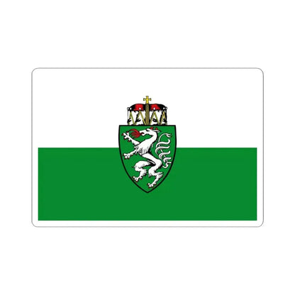 Flag of Styria state (Austria) STICKER Vinyl Kiss-Cut Decal 4 Inch White - The Sticker Space