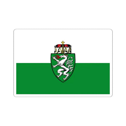 Flag of Styria state (Austria) STICKER Vinyl Kiss-Cut Decal 6 Inch White - The Sticker Space
