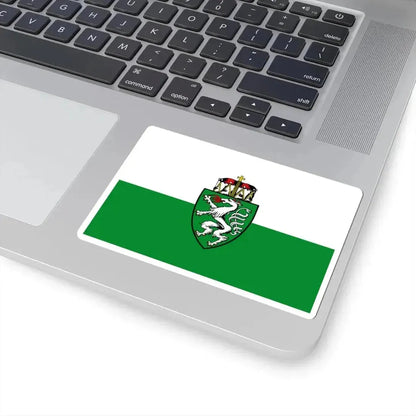 Flag of Styria state (Austria) STICKER Vinyl Kiss-Cut Decal - The Sticker Space
